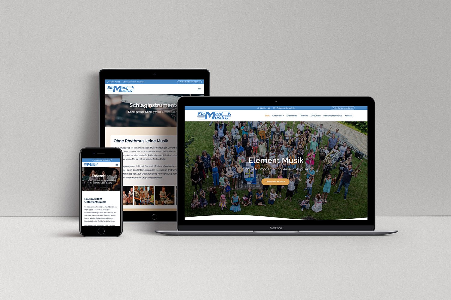 Showcase Musikschule Element